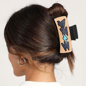 Western Mama Faux Leather Printed Hair Claw Southwestern Accessories